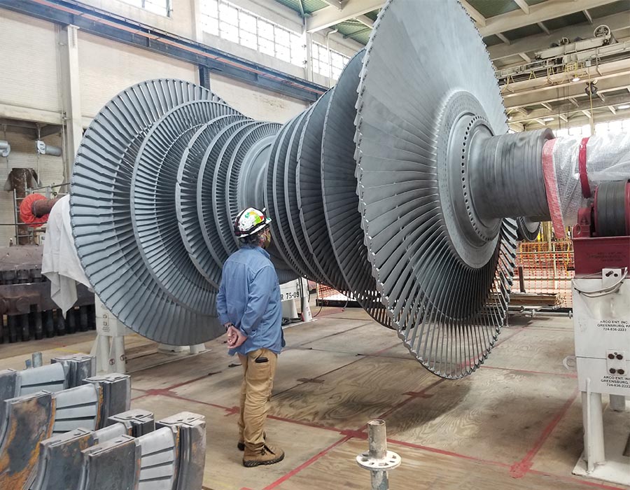 Precision laser alignment of steam turbine components